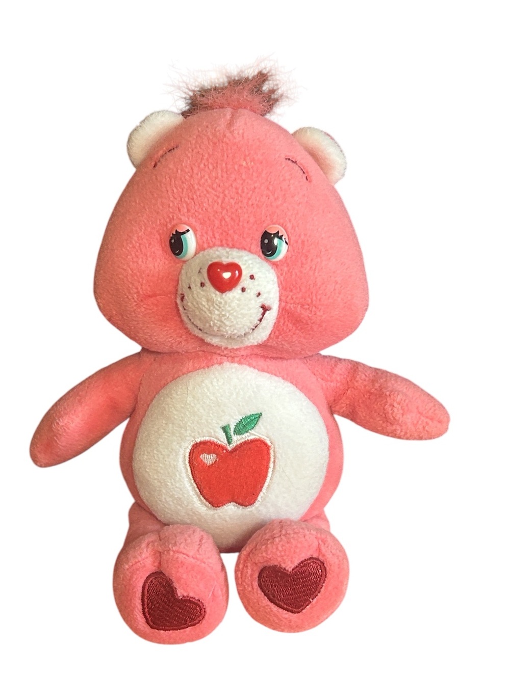 Vintage 2004 8” Care Bears Smart Heart Apple Heart Plush Collectible Toy